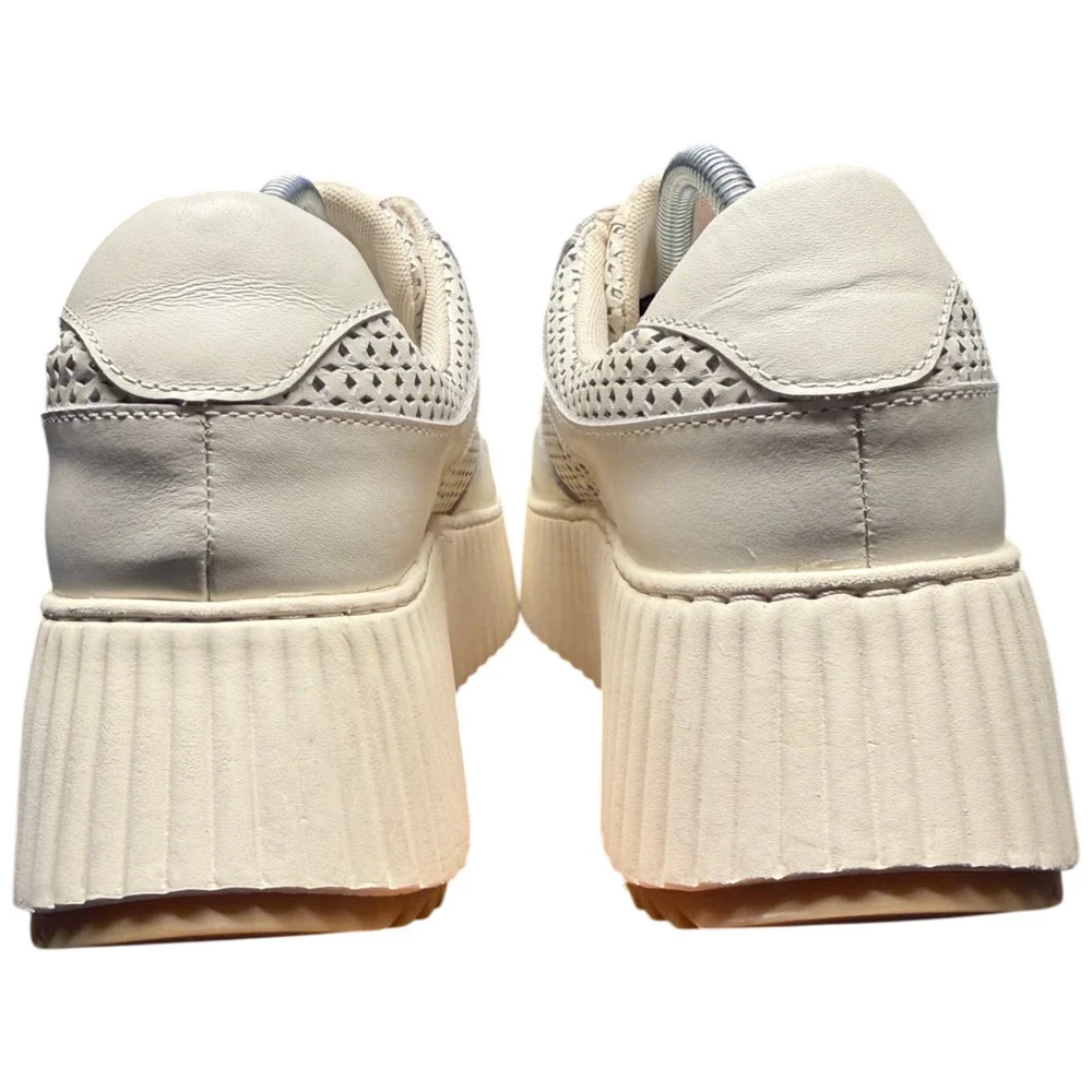 Dolce Vita Dashia Women's 7.5 White Leather Platform Sneakers